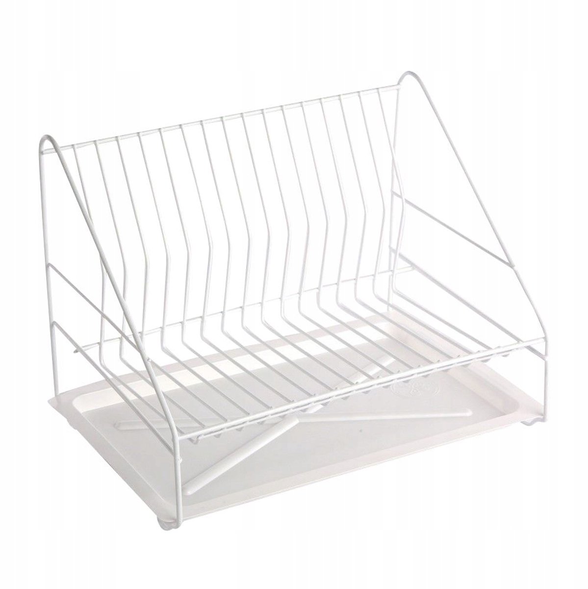 Wit RVS Afdruiprek 35cm - Stijlvol en Duurzaam Keukenaccessoire