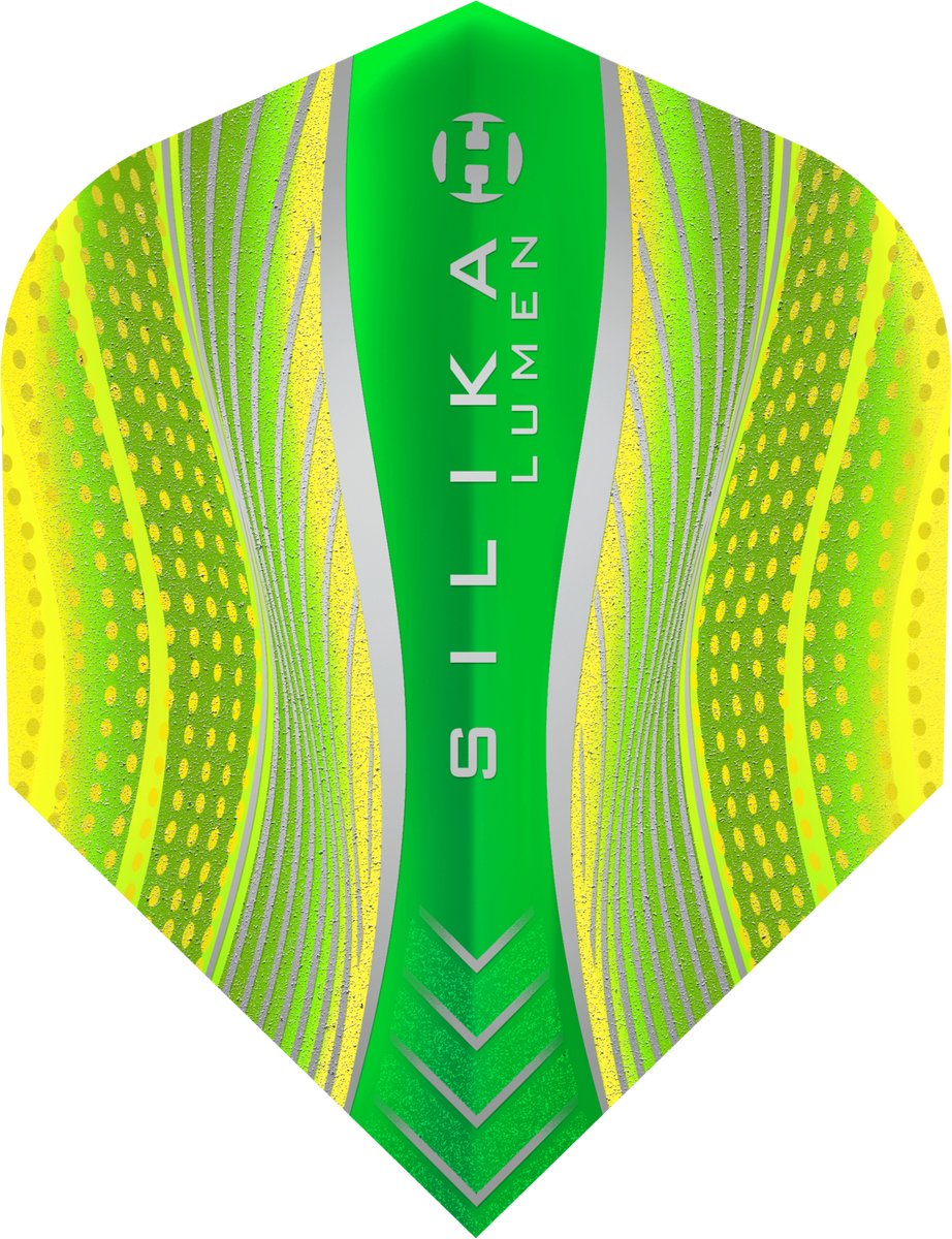 Harrows Silika Lumen Round NO6 Yellow Tough Crystalline Coated - Dart Flights