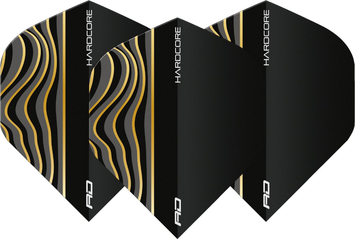 Red Dragon Hardcore Radical Black Wave - Dart Flights