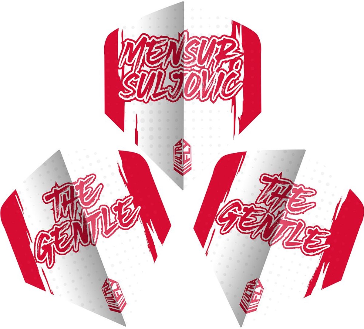 Unicorn Ultrafly Mensur Suljovic Big Wing - Dart Flights