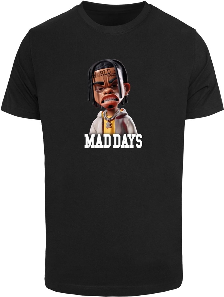Mister Tee Mad Days Sketch Heren Tshirt XL Zwart