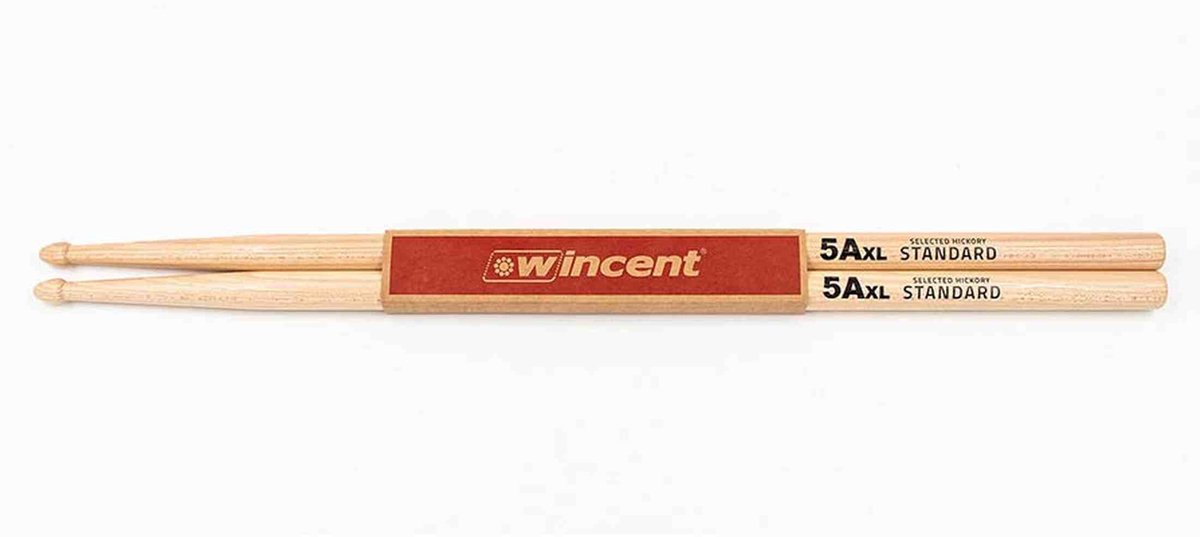 Wincent W-5AXL hickory drumstokken 5A, extra lang
