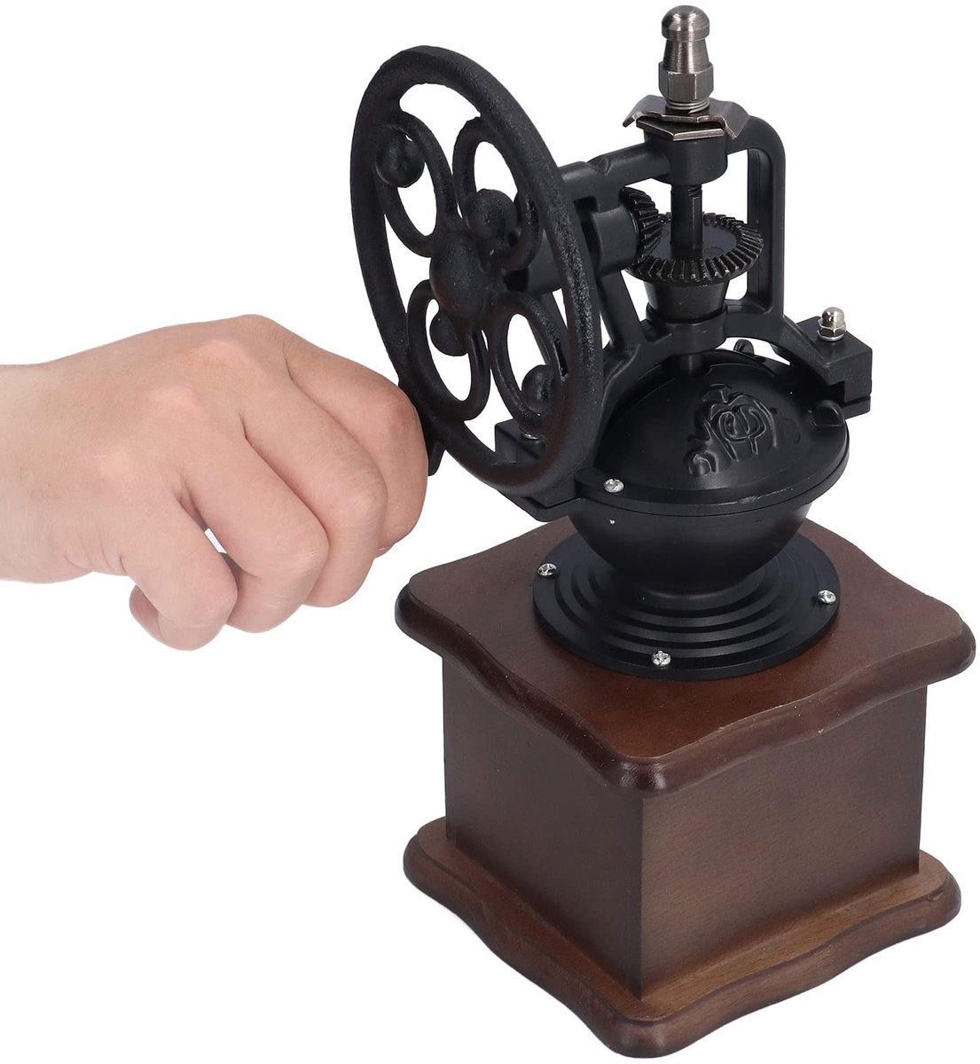 Unyqoos® Retro handmatige koffiemolen met instelbare maalgraad en lade