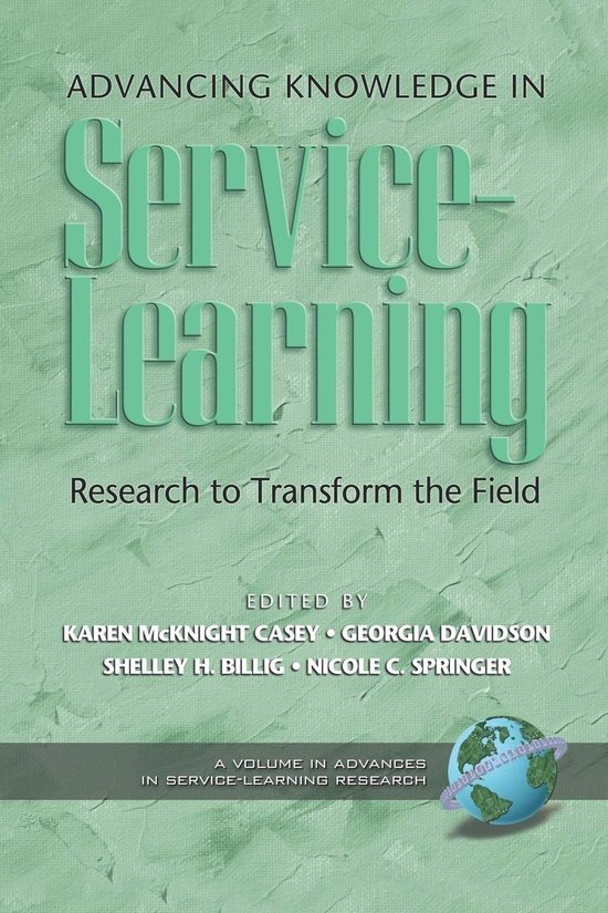 Advances in Service-Learning Research - Advancing Knowledge  ... - cover