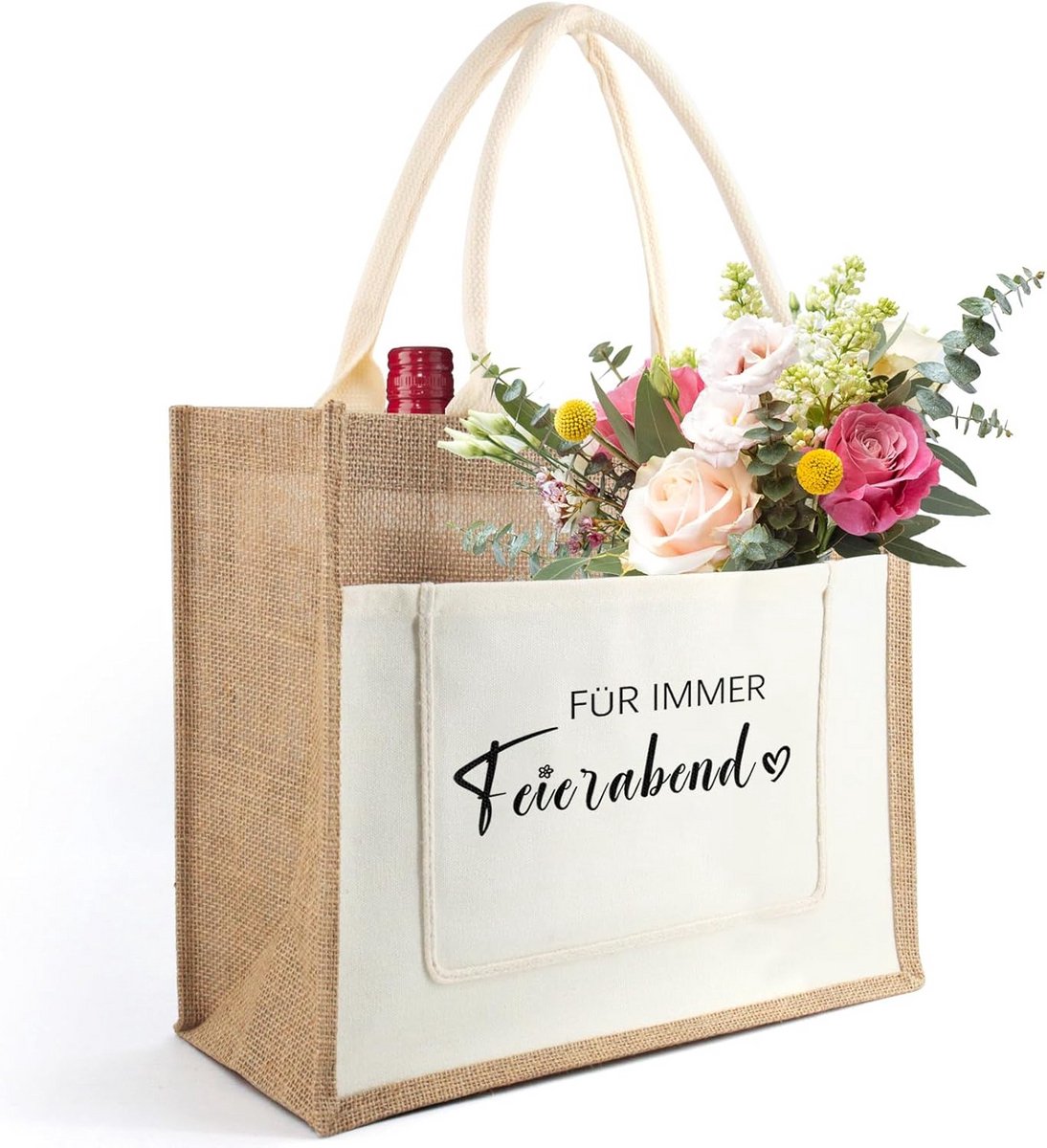 Jute shopping bag voor moeder verjaardag of Moederdag