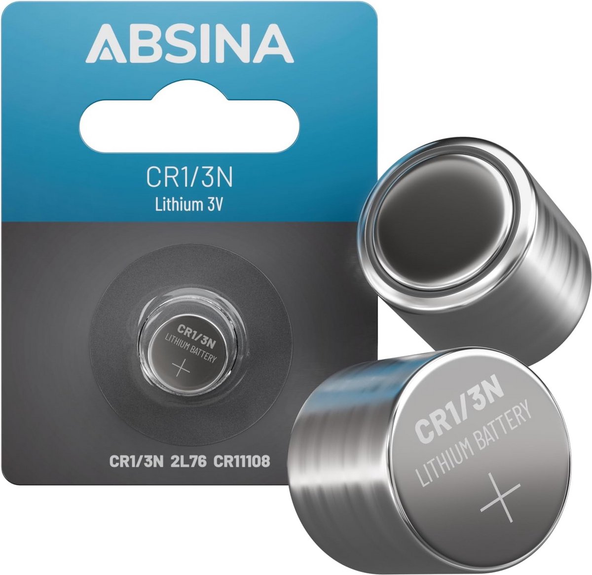 Lithium CR1/3N batterij 3V - Lekvrije batterij met lange houdbaarheid - 160mAh knoopcel