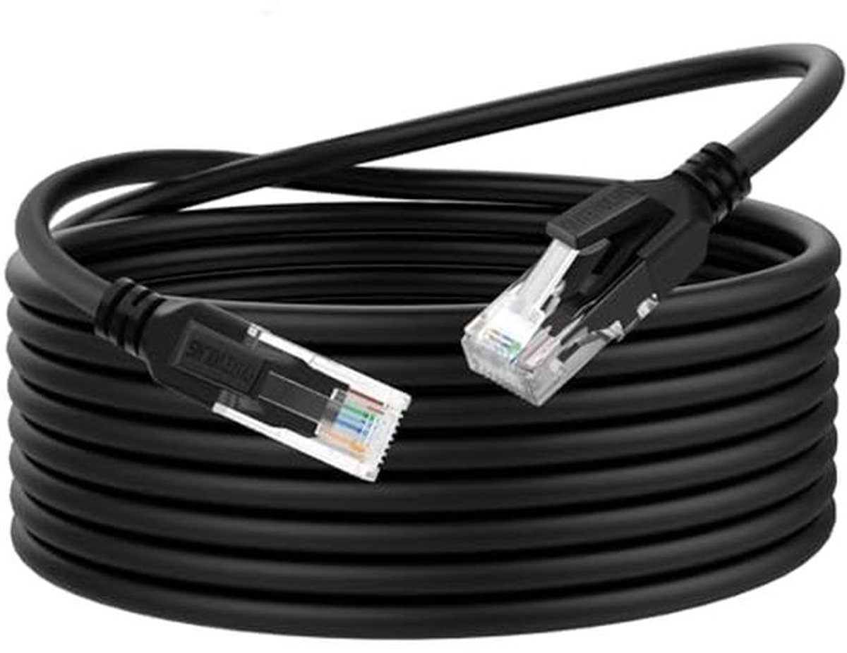 Flexibele Cat 6 Ethernet-kabel 10m - Zachte Gigabit LAN-kabel voor PC, Router, PS4/5