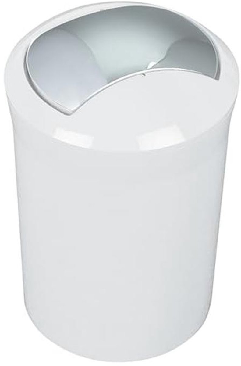 Cosmetica-emmer met zwenkdeksel 5 liter - Wit - Badkameraccessoire
