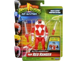 Playmates Mighty Morphin Power Rangers Action Figure Auto-Morphin Red Ranger 12 cm Action Figuur