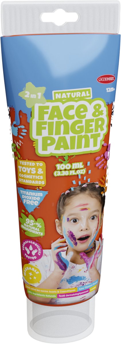 Natural Face & Fingerpaint - 100 Ml - Oranje