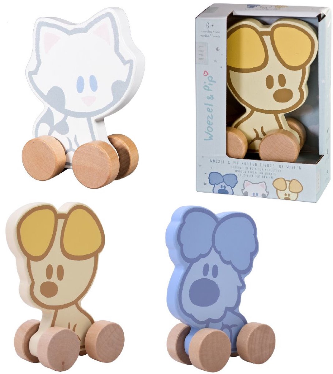Rubo Toys houten trekfiguur 18 cm