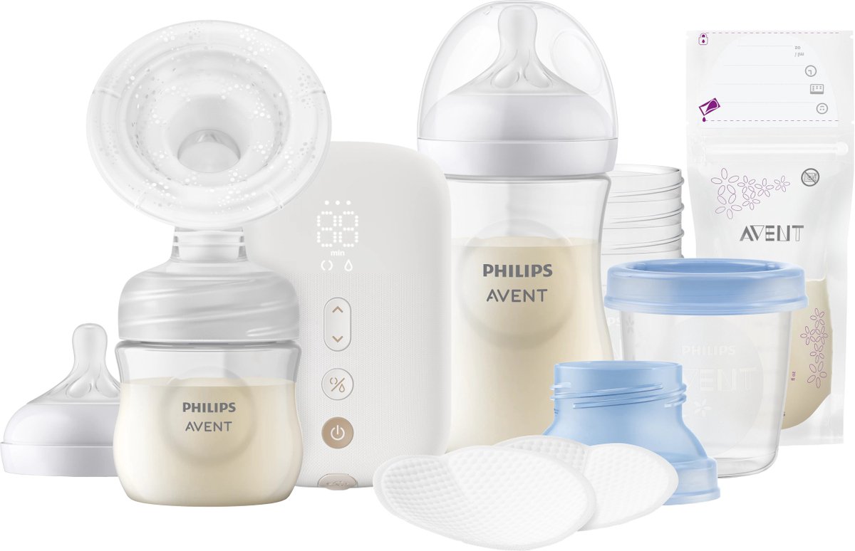 Bol.com Philips Avent Enkele Oplaadbare Elektrische Borstkolf Set - Cadeauset - Borstkolven - Draagbaar - SCD330/31 aanbieding