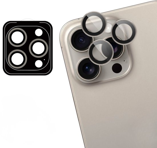 Protecteur d'écran pour appareil photo imoshion - Convient pour iPhone 15 Pro, iPhone 15 Pro Max - Lot de 2 protecteurs lens d'appareil photo