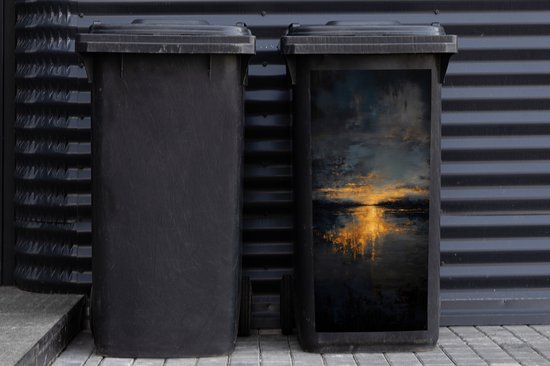 Autocollant de conteneur Réflexion Dorée sur Water - 38x80 cm - Autocollant Kliko