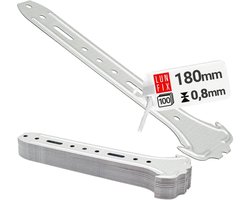LUN FIX - Ankerhangers 180 mm - 100 stuks - Voor CD-profielen 60/27 - Corrosiebestendig - Plafondconstructie