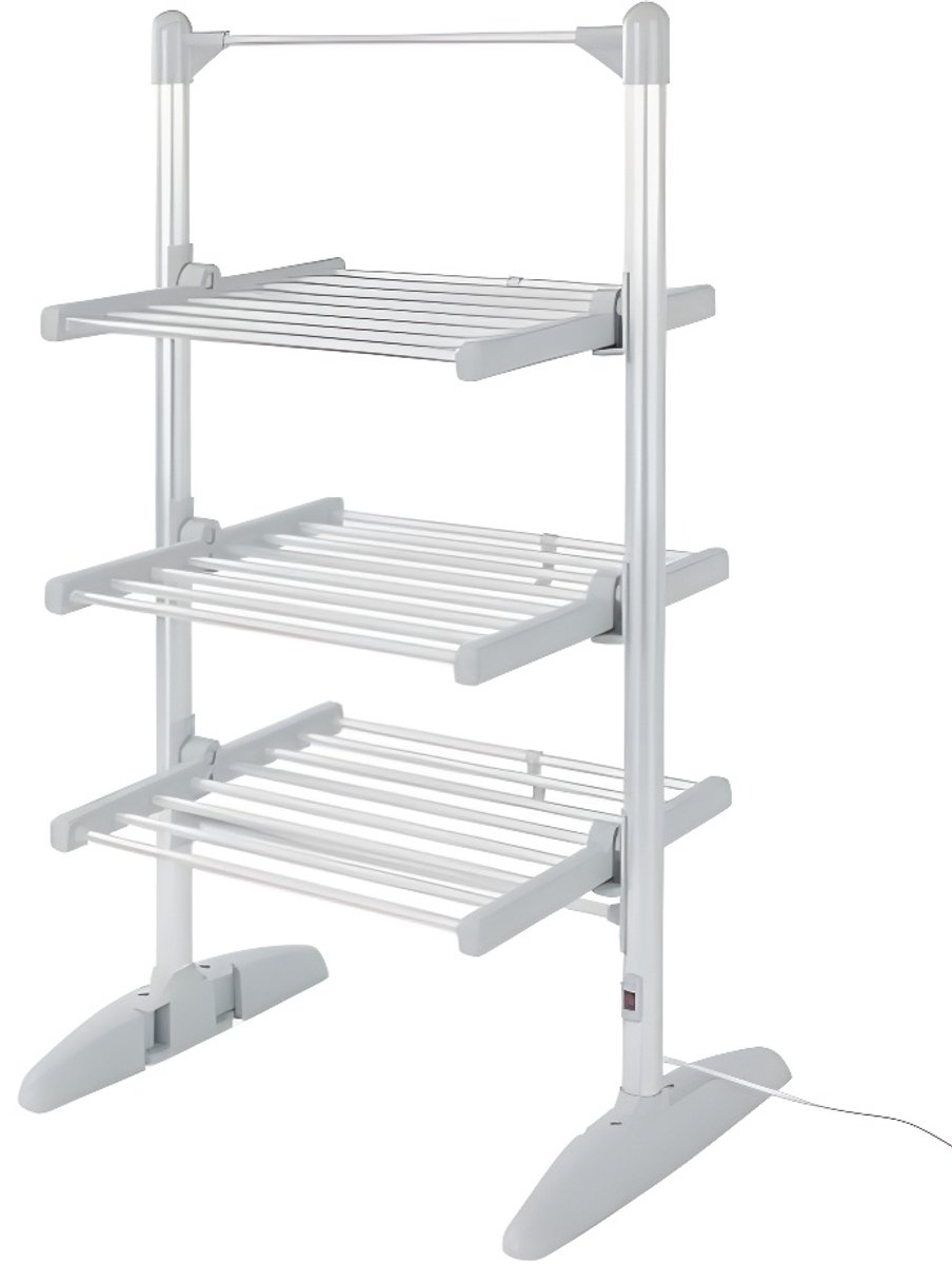 Elektrisch droogtoren - droogrek - opvouwbaar - 620x460x1120mm zilver