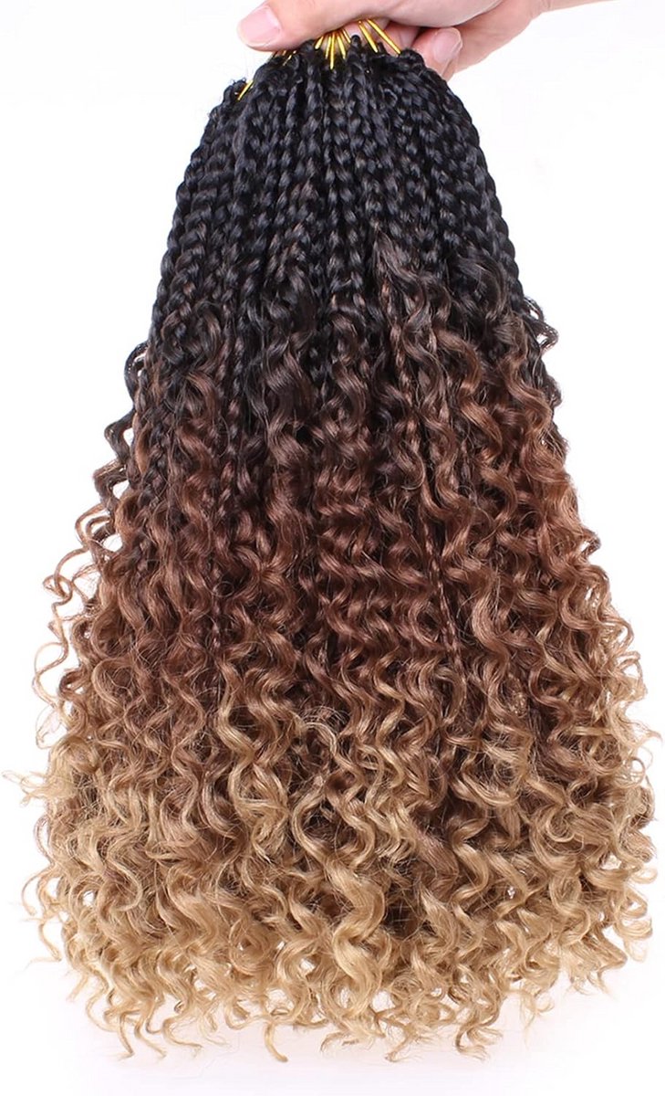 Boxvlechten 35 cm Ombre Pre-Geluist Pre-Looped Haar Extensions