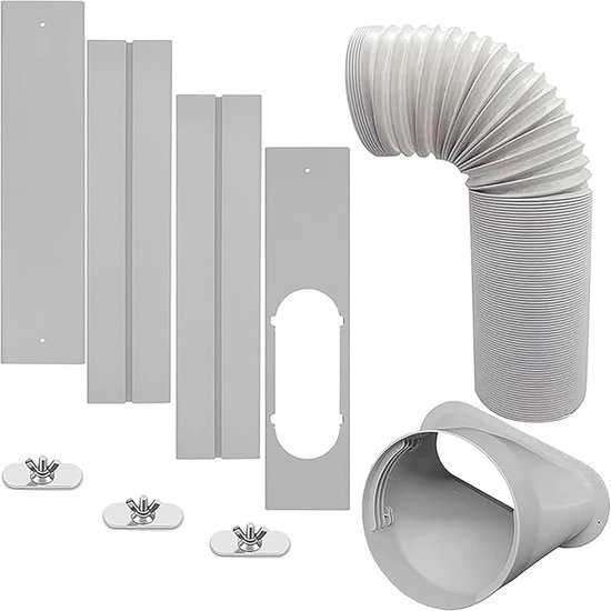 Draagbare AC Raamset 5.9m Slang voor Airconditioner, Universele Raamadapter voor Koeling