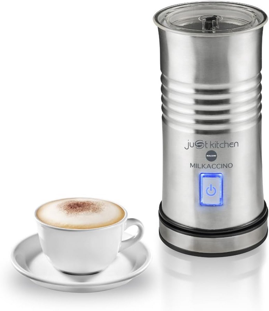 Elektrische melkopschuimer voor cappuccino en latte - Roestvrij staal