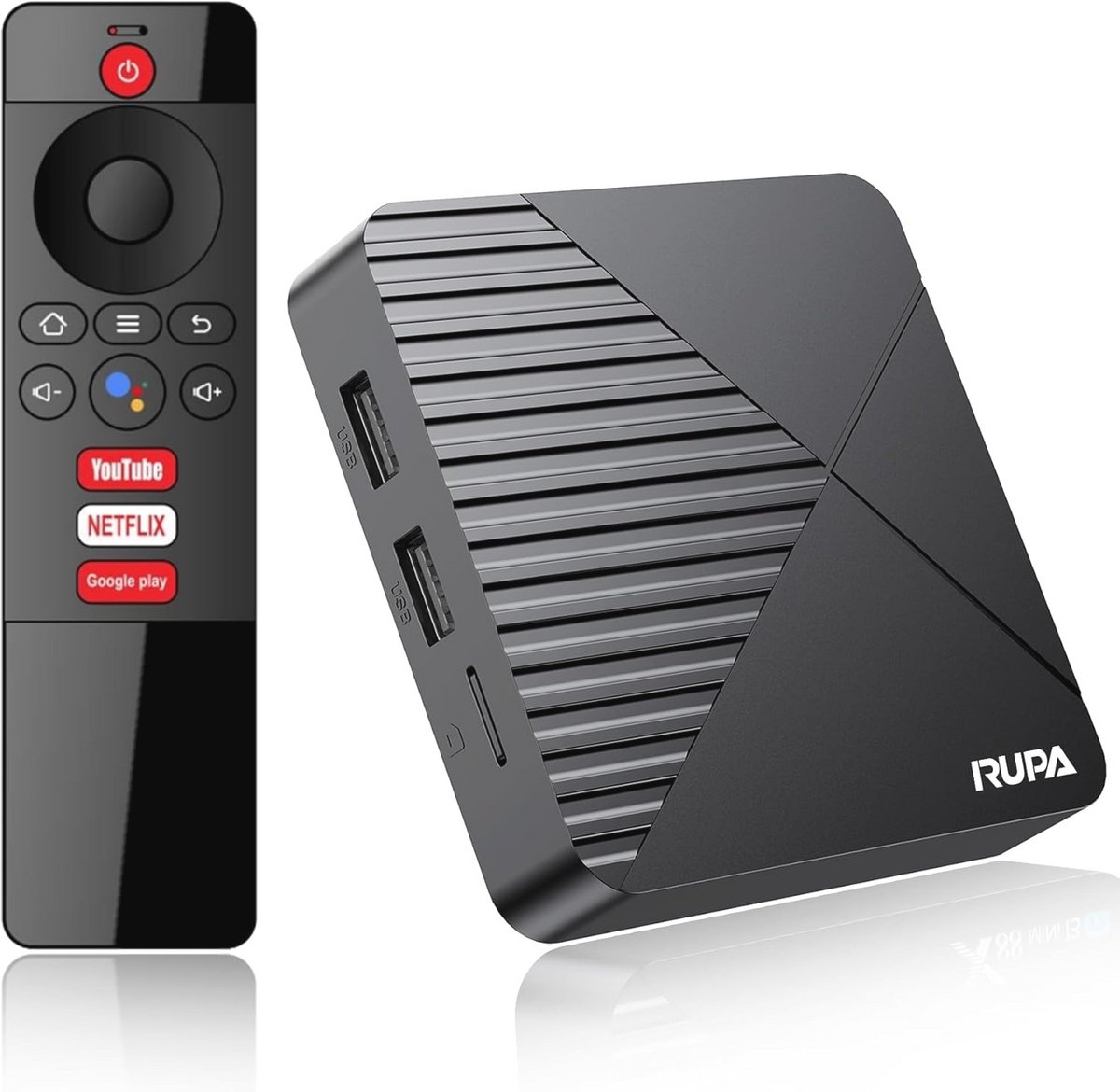Android TV Box 13.0 - Geavanceerde 4G RAM, 64G ROM, WiFi 6, Bluetooth 5.0, 8K Streaming en Draadloze Afstandsbediening
