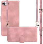 imoshion Hoesje - Geschikt voor Apple iPhone SE (2022) / SE (2020) / 8 / 7 - Bookcase met koord - Roze