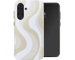 Selencia Hoesje - Geschikt voor Samsung Galaxy A36 / A56 (5G) - Backcover - Desert Waves Beige