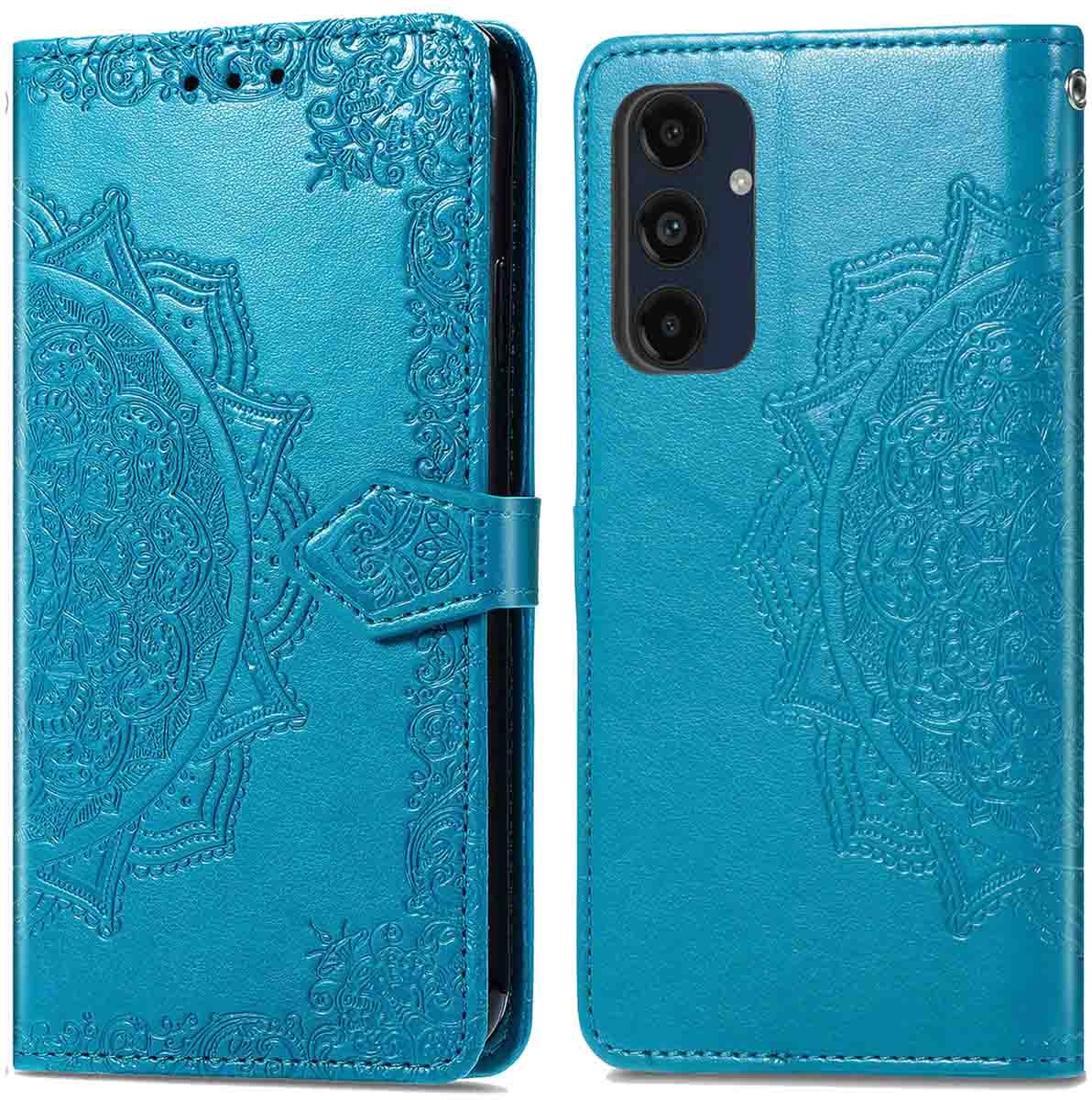 imoshion Hoesje - Geschikt voor Samsung Galaxy A16 (4G) / A16 (5G) - Mandala Bookcase - Turquoise