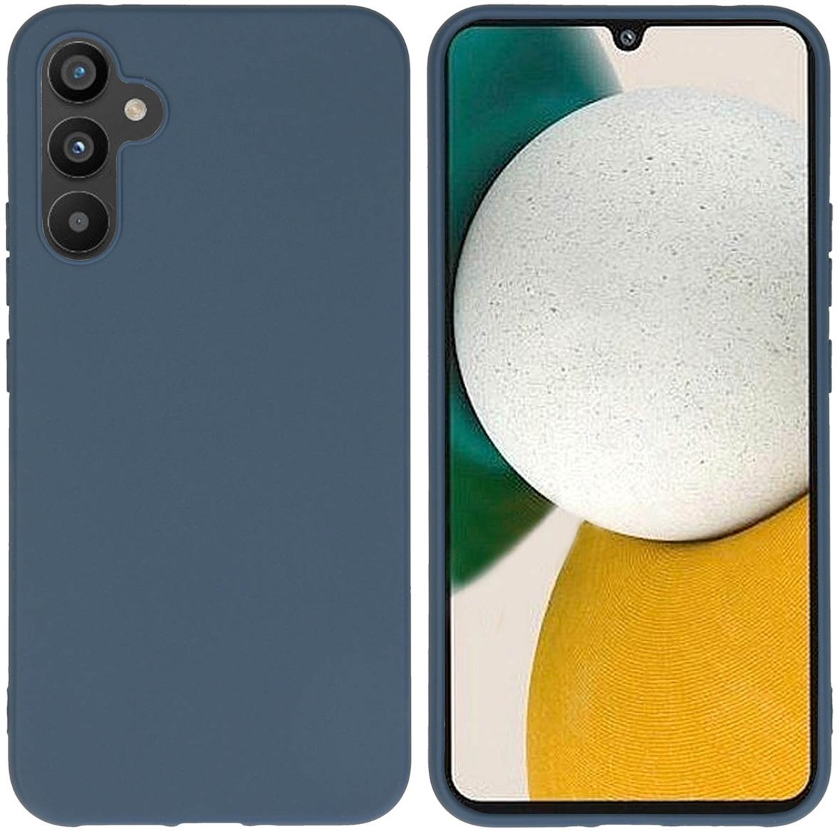 imoshion Hoesje - Geschikt voor Samsung Galaxy A34 (5G) - Color Backcover - Donkerblauw