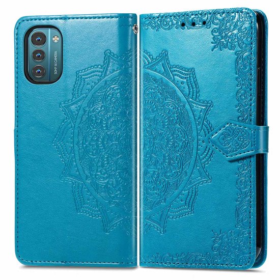 Coque Nokia G11 / G21 iMoshion Mandala Booktype - Turquoise
