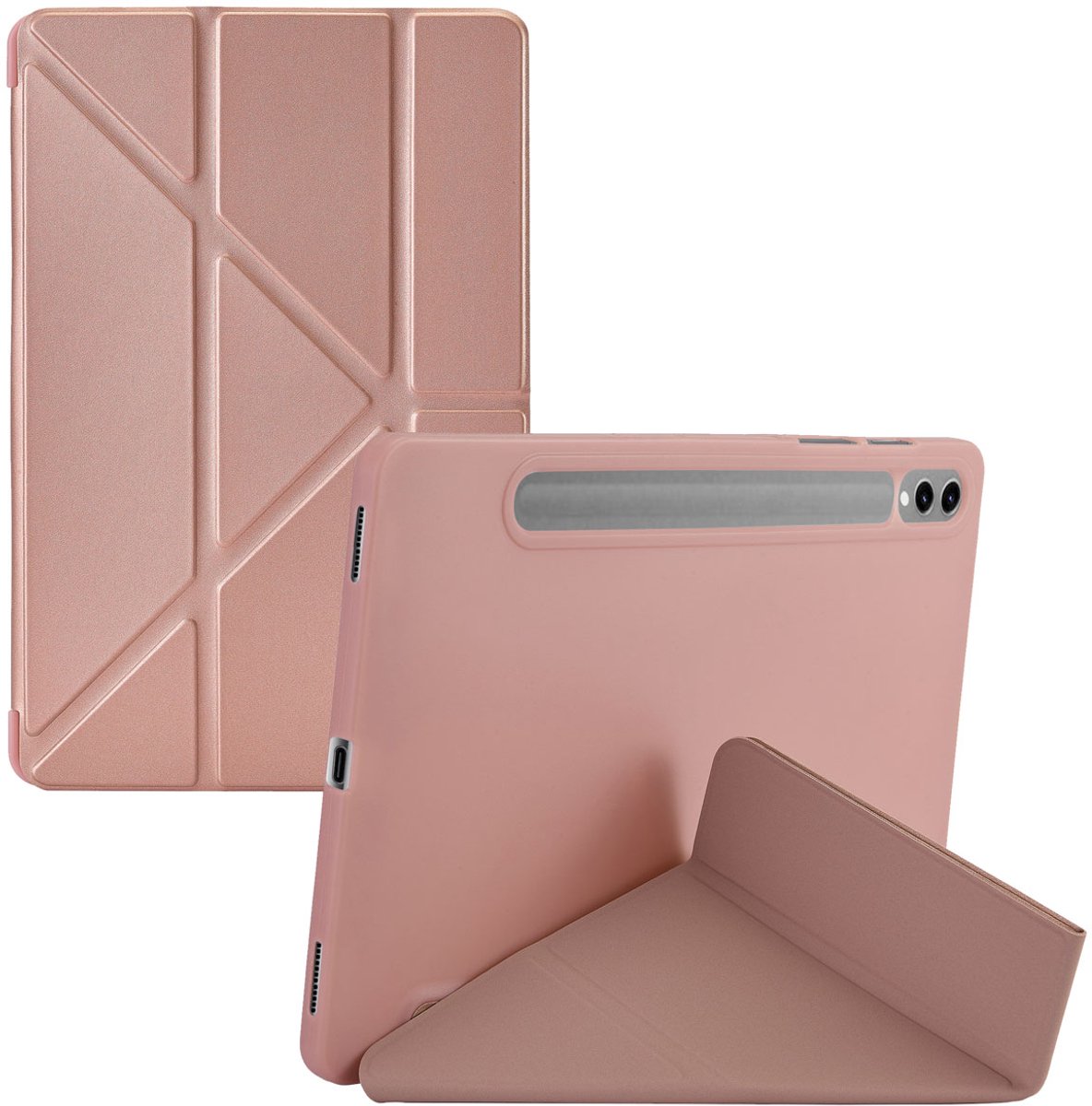 imoshion Tablet Hoes - Geschikt voor Samsung Galaxy Tab S9 11.0 inch - Bookcase- Rosé goud