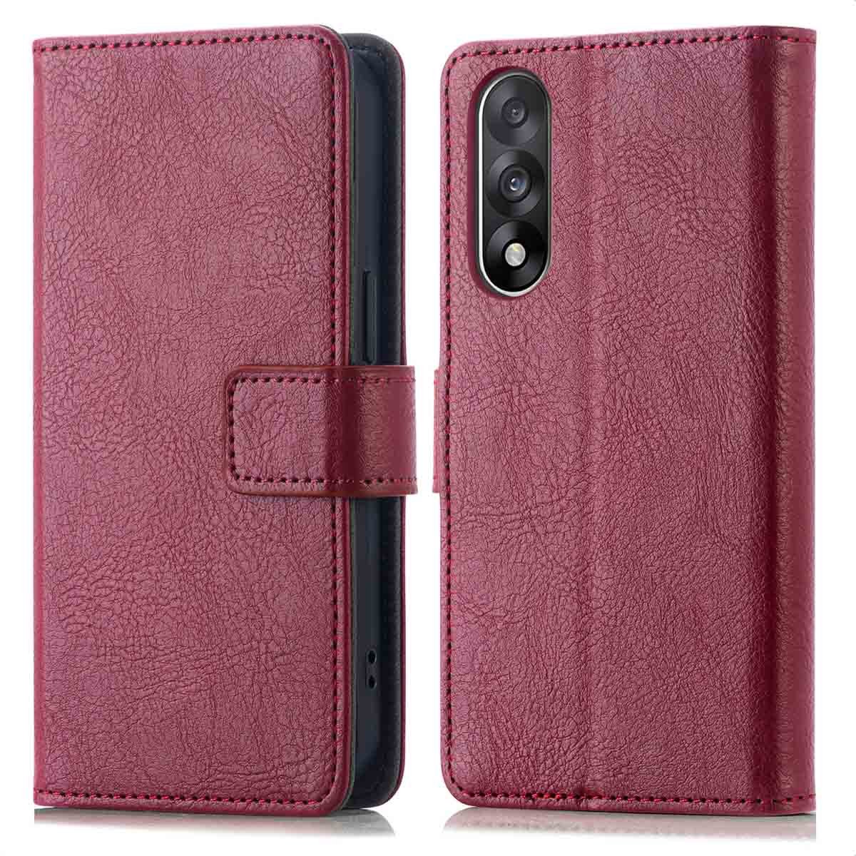imoshion Hoesje - Geschikt voor OnePlus Nord 5 - Luxe Bookcase - Bordeaux