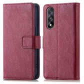 imoshion Hoesje - Geschikt voor OnePlus Nord 5 - Luxe Bookcase - Bordeaux