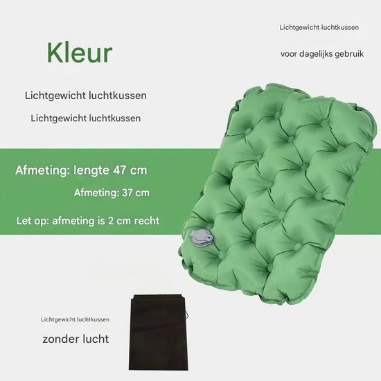 Opblaasbaar zitkussen met pomp Opblaasbaar zitkussen met pomp