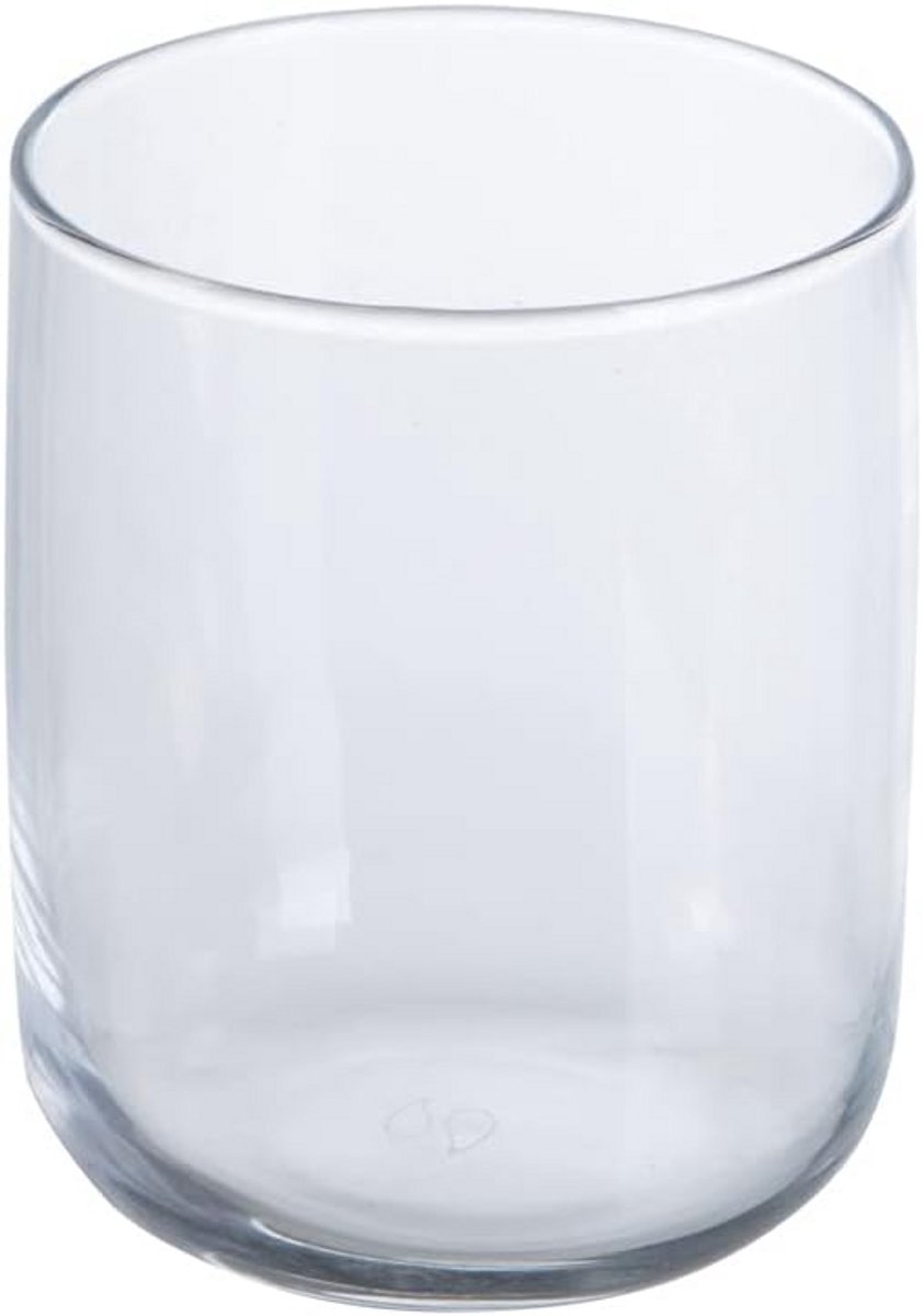 Set van 6 korte, transparante drinkglazen (270 ml) - Vaatwasmachinebestendig IJsblokjesglas