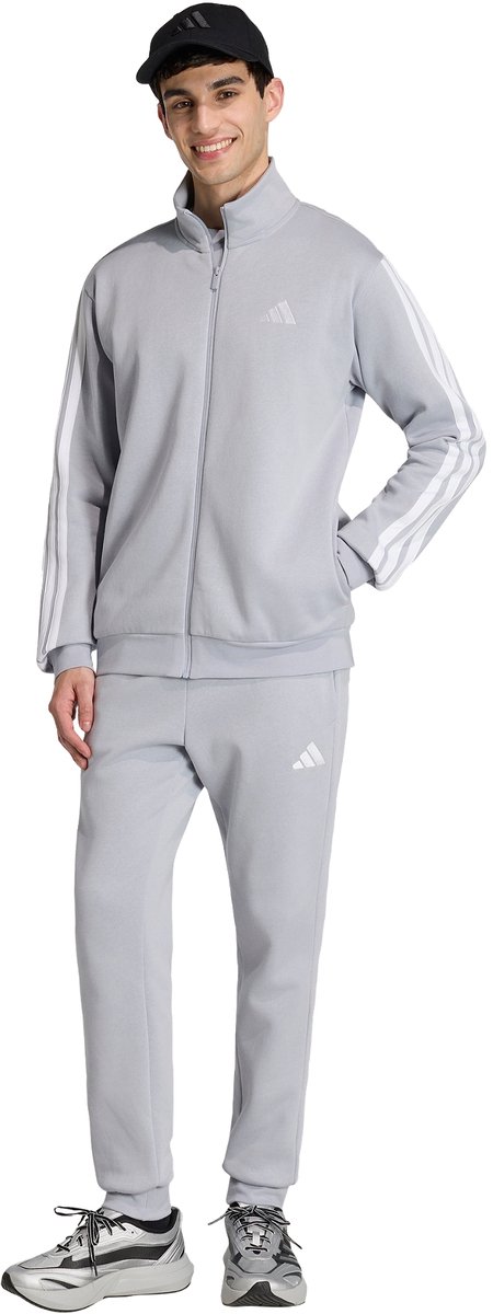 Adidas Sportswear 3-Stripes Fleece Trainingspak Heren Grijs