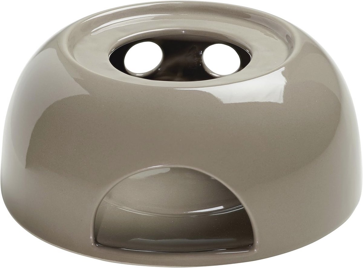 InfusionT stoofje en rechaud - Porselein 17,5 cm - Taupe - In geschenkdoos