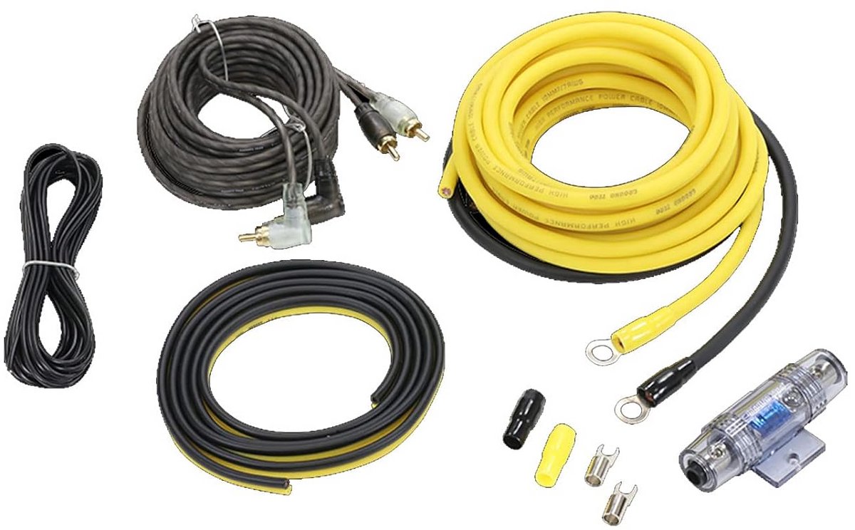 10mm² Carhifi Stroomkabelset voor Eindversterker en Subwoofer