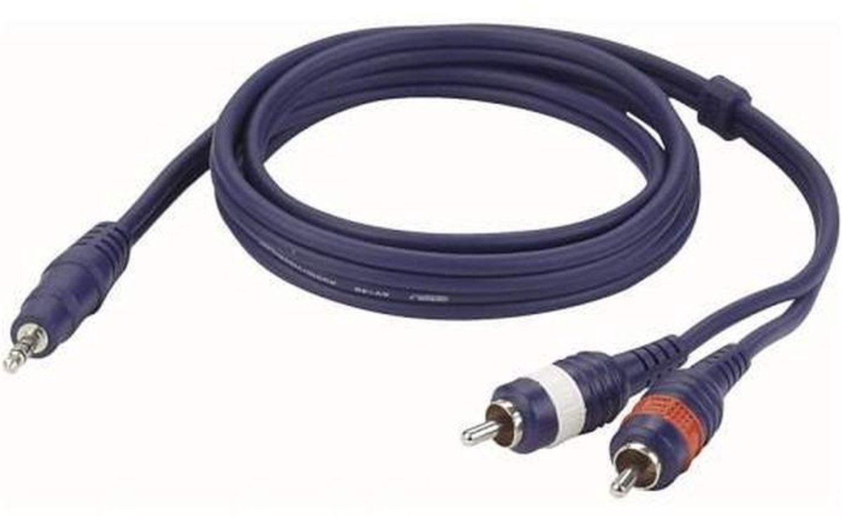 Stereo Mini Jack naar 2 RCA-connector - 150 cm kabel