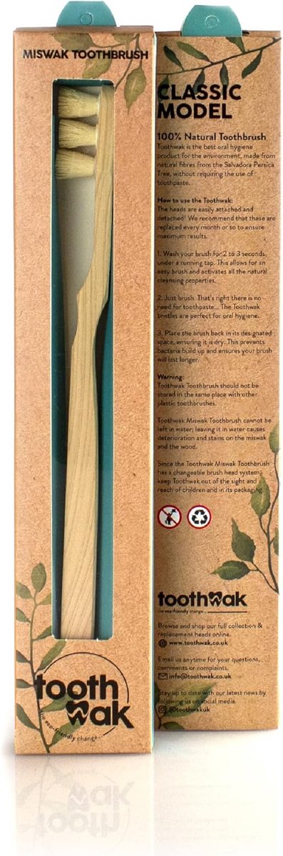 6 Stuks Natuurlijke Siwak Tandenstokers - Mitswak Voor Gebitsverzorging