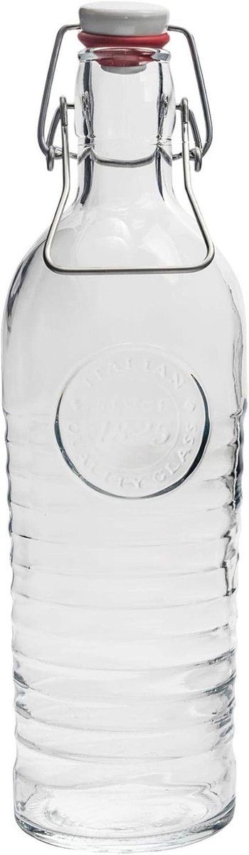 Werkplaats met sluiting 1 liter - Transparante glazen container 31 x 8,5 x 8,5 cm