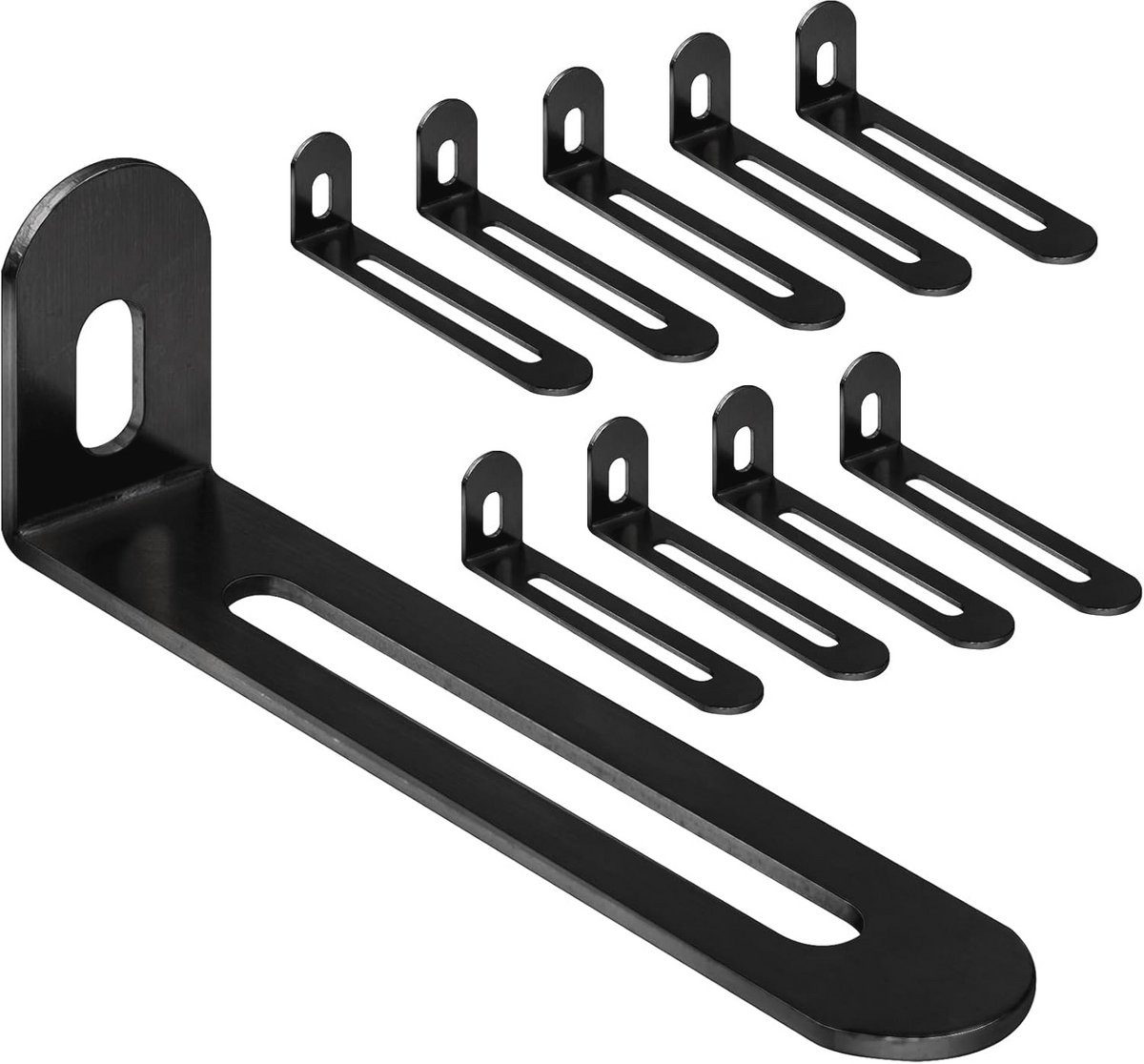 Hoekverbinders 10 Stuks 72,5 x 24 x 15 mm - L-vormige Bevestigingshoek voor Houten Meubels