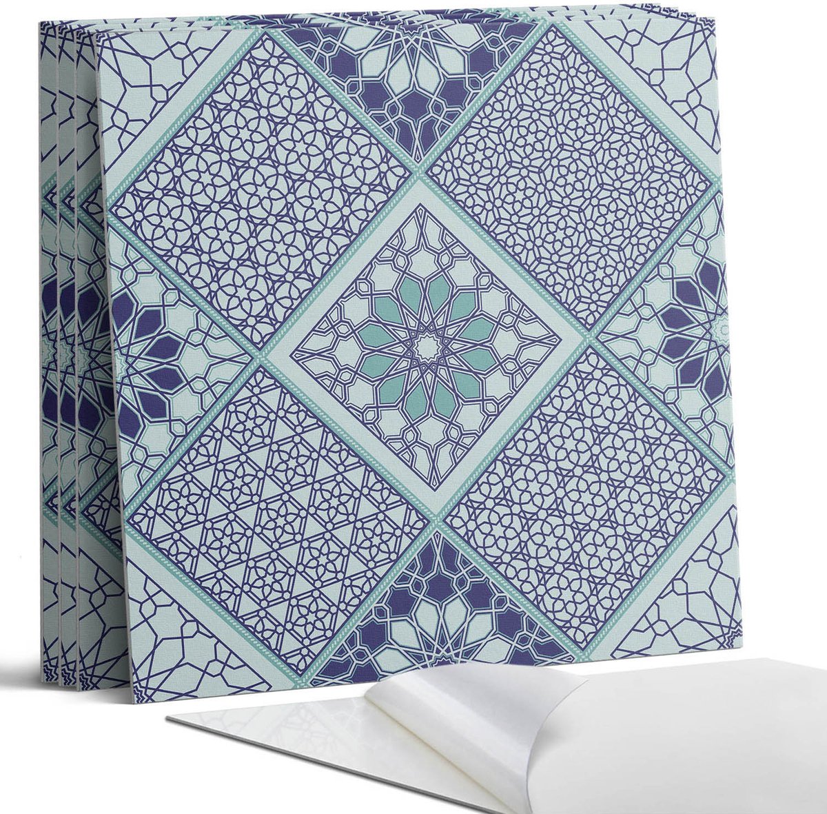 Coloray Wandpanelen Zelfklevend - Geometrische patronen in mozaïek Zelfklevende Wandpanele
