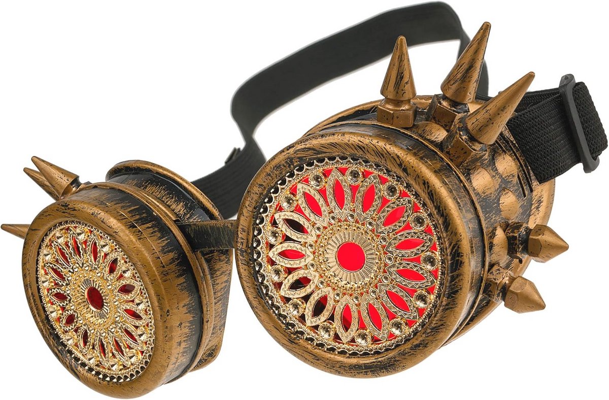 Welding Cyber Goggles Veiligheidsbril Steampunk Goth Ronde Cosplay Bril voor Feest en Verkleding
