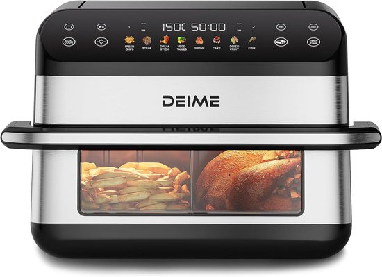 Grote heteluchtfriteuse 5 liter met 5 kookfuncties en temperatuurregeling