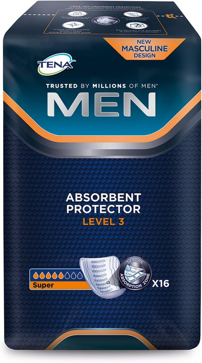 Inlegkruisjes voor Mannen - Niveau 3 Absorptie - Discreete Bescherming