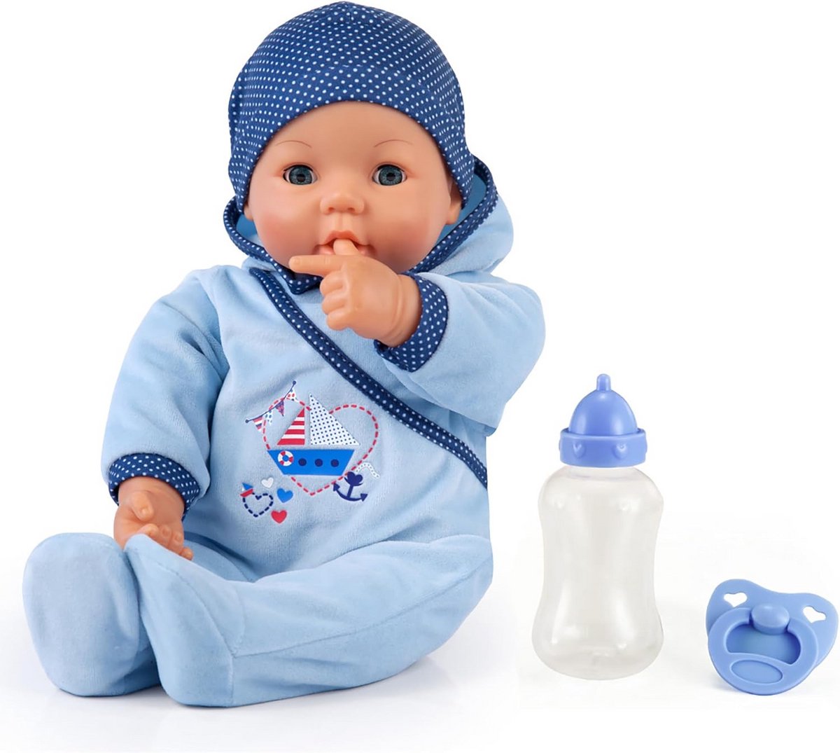 Schattige 46 cm Babypop met functies en accessoires