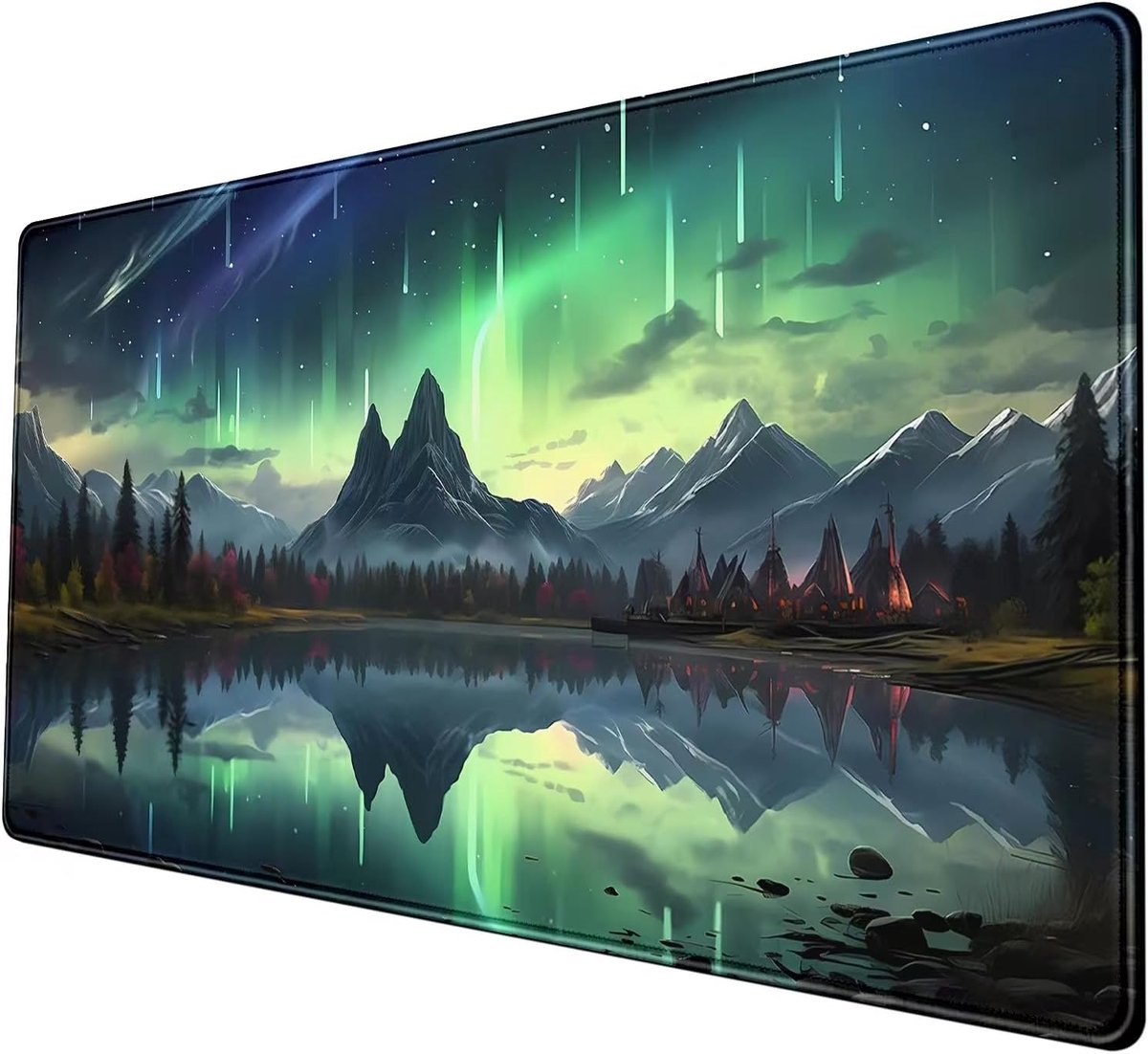 Gamingmuismat - 900 x 400 mm - Gestikte randen - Kantooraccessoires - Stijl B