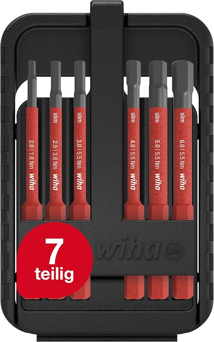 Zeshoekige DIY Handgereedschap Set - 6 Stuks in Rood