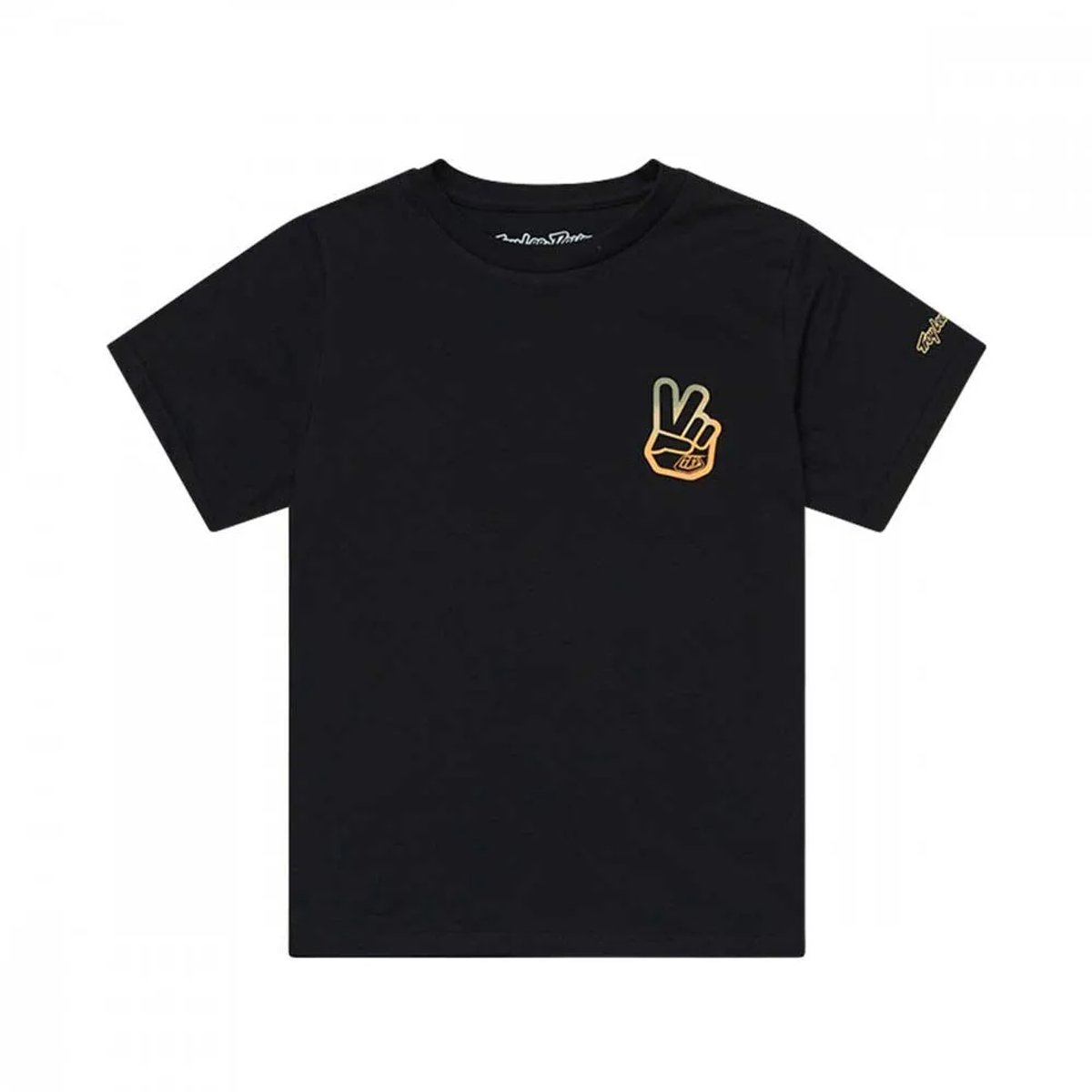 Troy Lee Designs Peace Out T-shirt Met Korte Mouwen Jongen Zwart