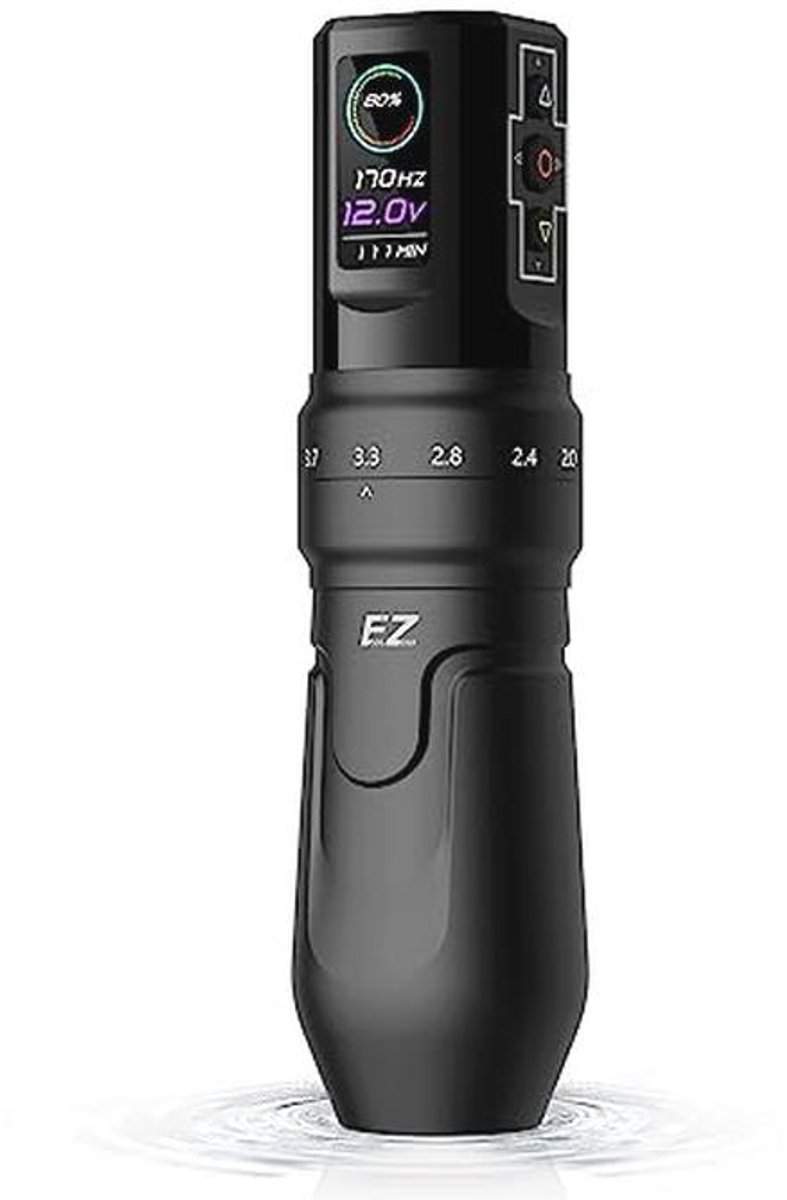 Draadloze Tatoeage Machine met OLED Digitaal Display en Variabele Beroertes